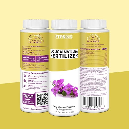 Bougainvillea Fertilizer – Liquid Plant Food for More Blooms, Brighter Color & Fuller Growth, 32 oz