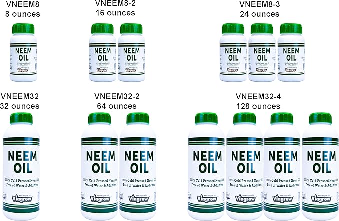 Viagrow® 32 oz. Organic Cold Pressed Neem Oil Seed Extract Natural Plant Protection (1-Pack) / A Product of The Harvest Company™