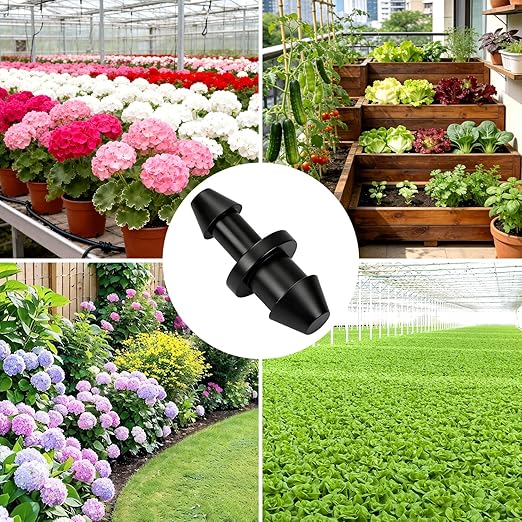 120 Pack 1/4" Drip Irrigation End Plug Fittings:1/4'' Drip Barbed End Cap Connectors for 1/4 Inch Irrigation Tubing Goof Plugs for Garden Drip Line Systems