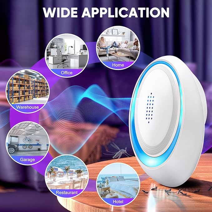 2026 Upgraded Ultrasonic Pest Repeller Indoor, Pest Control Insect Plug in, Mouse Traps Repellent Indoor, Electric Rodent Repellent Plug-in for Roach, Bugs, Ant, Mosquito, Mice, Spider, Rat,6 Pack