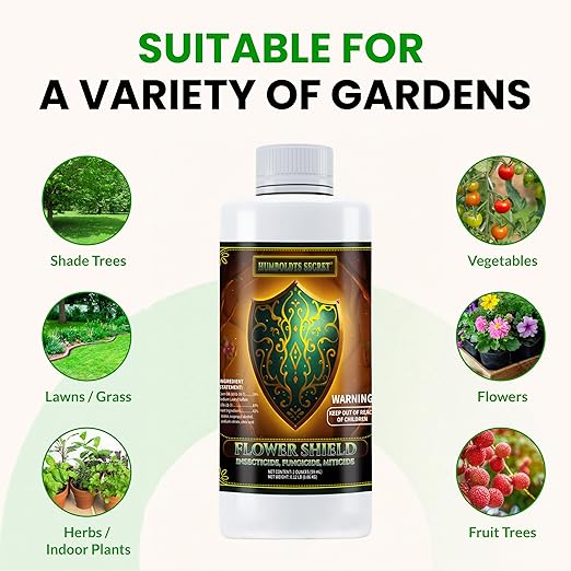 Humboldts Secret Flower Shield | Plant Care Spray for Routine Foliar Application & Maintenance | Naturally Derived, Oil-Based Formula | Indoor & Outdoor Plants | 2 Ounce
