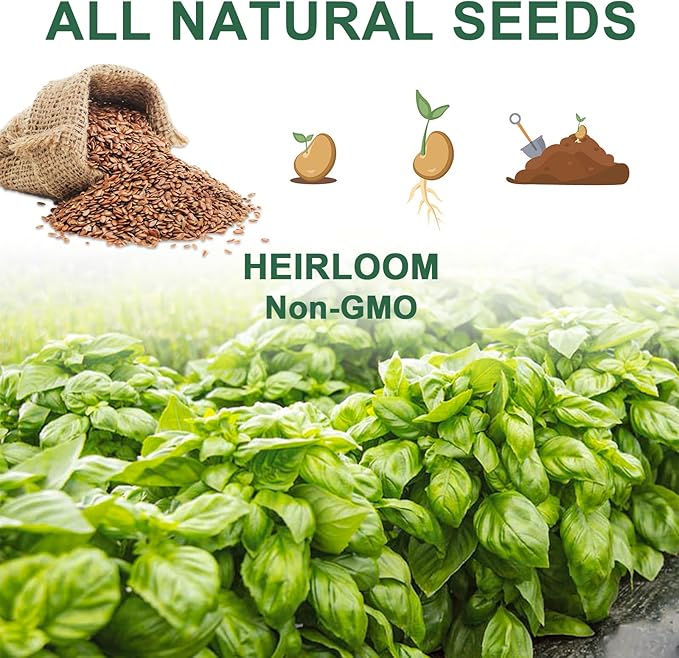 14 POD Gourmet Herb Seed Pod Kit, with Basil, Parsley, Thyme, Mint, Chive, Oregano, Grow Anything Seed Starter Pod Kit Compatible with All Hydroponics (14-Pod)