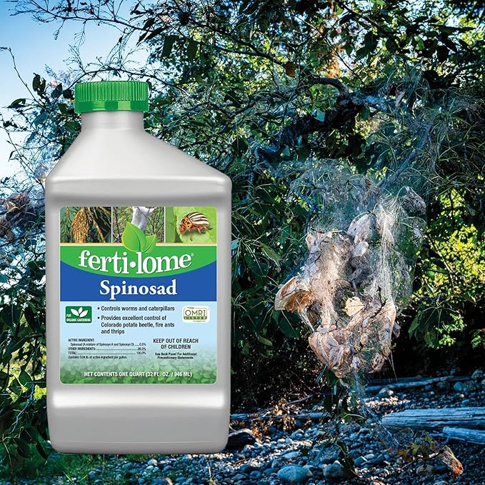 Fertilome (16063) Spinosad Insecticide, Spinosad Bagworm, Tent Caterpiller & Chewing Insect Killer, OMRI Listed (32 oz.)