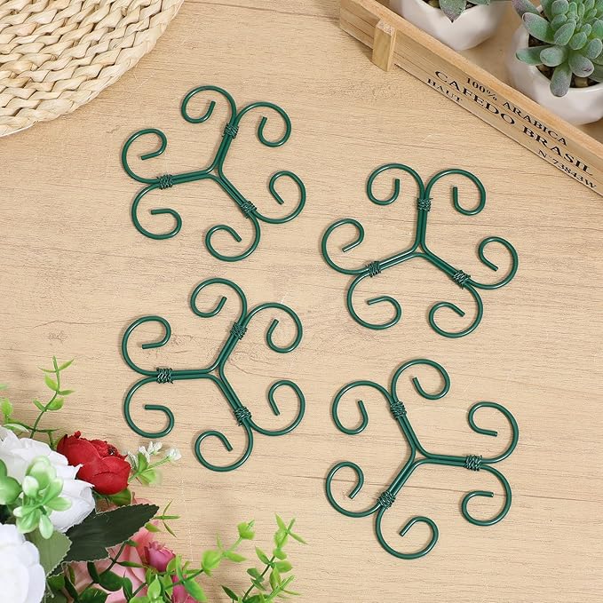4 Pcs Plant Stem Supports for Indoor Plants, Iron Monstera Plant Support Stakes Plant Supports for Indoor Plants Holders Climbing and Thriving Growth Decorative Accessories