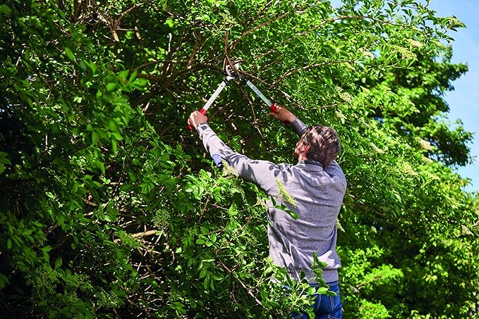 Felco Pruning Loppers (F 211-60) - Heavy Duty Ergonomical Hedge & Tree Limb Trimmer (60cm)