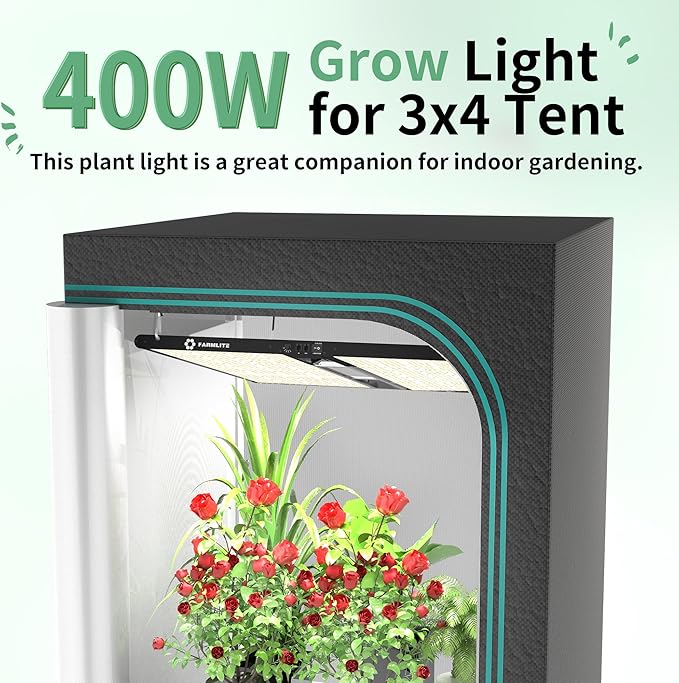 FARMLITE Grow Light for Indoor Plants Grow Light Full Spectrum Led Grow Lights Growing Lamp Daisy Chain Dimmable (400Watts)