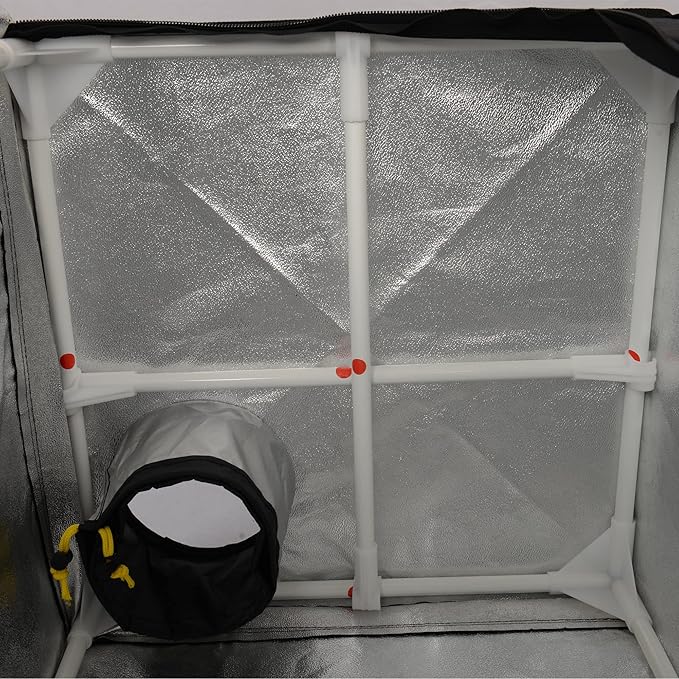 Small Grow Tent for Seedlings Cloning Plants Enclosure for Resin 3D Printer Size: 19.6"x19.6"x31.5"
