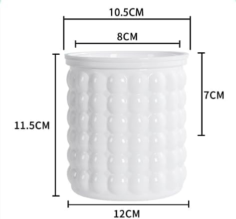2PCS Self Watering Planters 4.7 Inch Self Watering Pots for Indoor Plants, African Violet Pots with Wick Rope, Flowers, Succulents, Herb, House Plants (White)