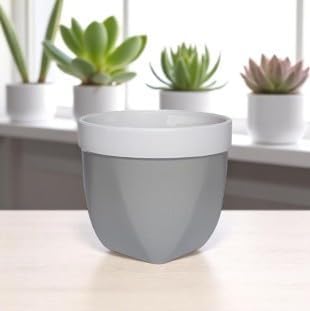 Hosley Grower Versa Pot Planter, 5.9 Inch - Perfect for Home Decor, Kitchen Decor & Planters for Outdoor Plants, Ideal for Office, Weddings, Floral Arrangements & Spa Settings