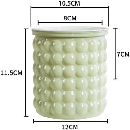 2PCS Self Watering Planters 4.7 Inch Self Watering Pots for Indoor Plants, African Violet Pots with Wick Rope, Flowers, Succulents, Herb, House Plants (Green)