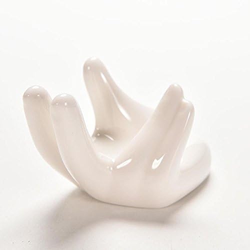 3 Pack Air Plants Holders Ceramic Mini Hand Shape Stand Tillandsia Holder Small Container Pot Hand Shape Small Container Airplant Display Container Pot Plant Decorative Home Decor