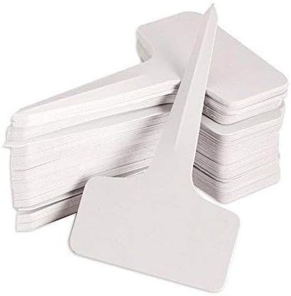 KINGLAKE Plant Labels 4 Inch - 500Pcs Plastic Plant Tags Markers T-Type Nursery Garden Labels Waterproof for Seedlings Indoor Outdoor Garden Greenhouse