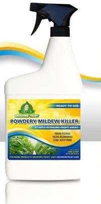 Growers Trust Powdery Mildew Killer Non-Toxic, Biodegradable - Natural Fungicide -Treatment ( Solution Makes 32 oz Ready to use Foliar Spray)