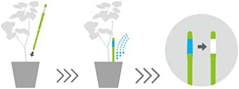 Sustee Aquameter, Green, Small - Leave-in Soil Moisture Meter for Potted Plants - Plant Water Sensor (Refillable Style)