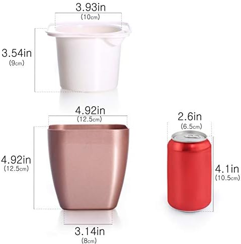 FENGZHITAO Self-Watering Planter, Plastic Automatic-Watering Planter Flower Pot Square-Plant-Pot for All Plants, Succulents, Herb, African Violets, Flowers (Colourful 004)