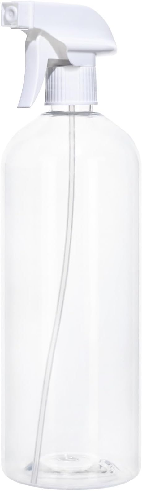 driew Plant Mister Spray Bottle, Plant Mister Water Spray Bottle for Plants Misting Bottle Water Fine Mist, Cleaning Solutions, Gardening, Indoor, Outdoor (Transparent White - 1L)