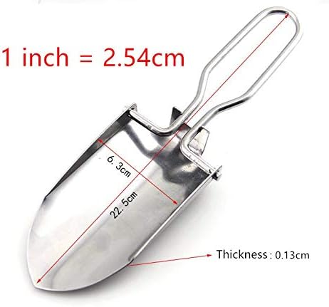 Toasis Garden Trowel Mini Outdoor Foldable Hand Shovel (Black-2pcs)