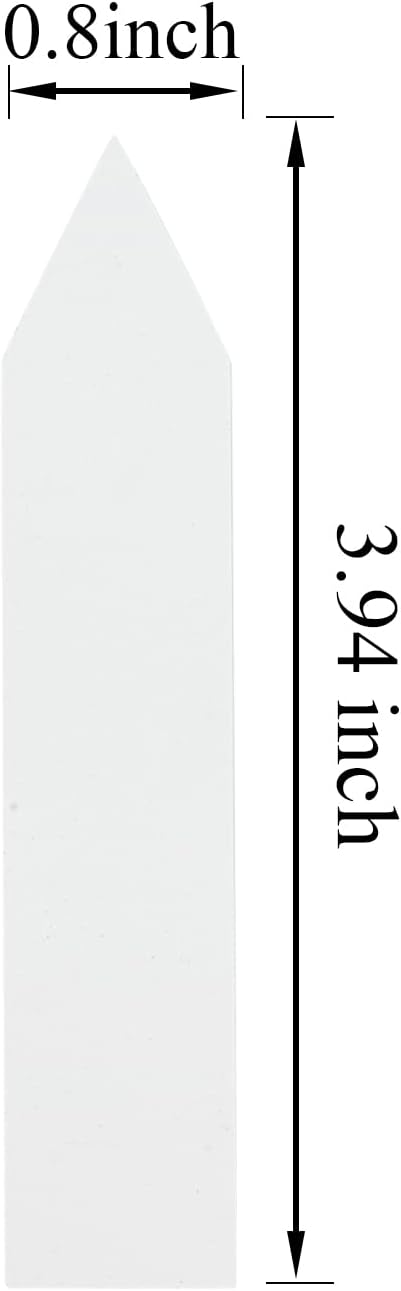 Crafjie 360 Pcs 4 inch White Waterproof Plastic Plant Nursery Garden Labels Pot Marker Garden Stake Tags, Plant Labels for Seedling Garden Markers Tags, Vegetable Gardening Tags
