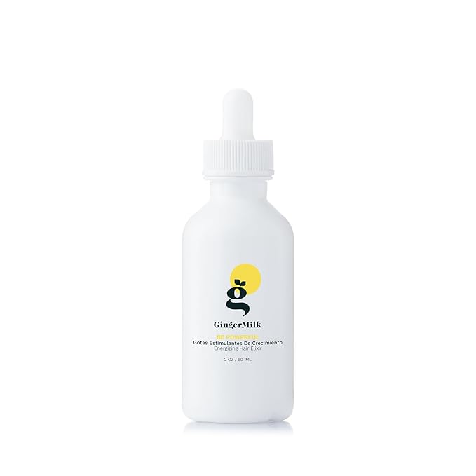 Ginger Root Extract | Growth Stimulating Drops and Hair Loss Control | Serum Vegan Energizing Hair Elixir | Be Powerful (2 fl oz)