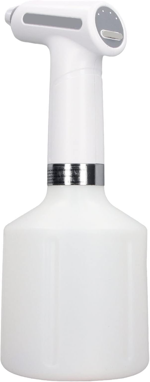 Electric Plant Spray Bottle, Electric Plant Waterproof Spray Bottle, Adjustable Volume Plant Sprayer(1L-Whhite)