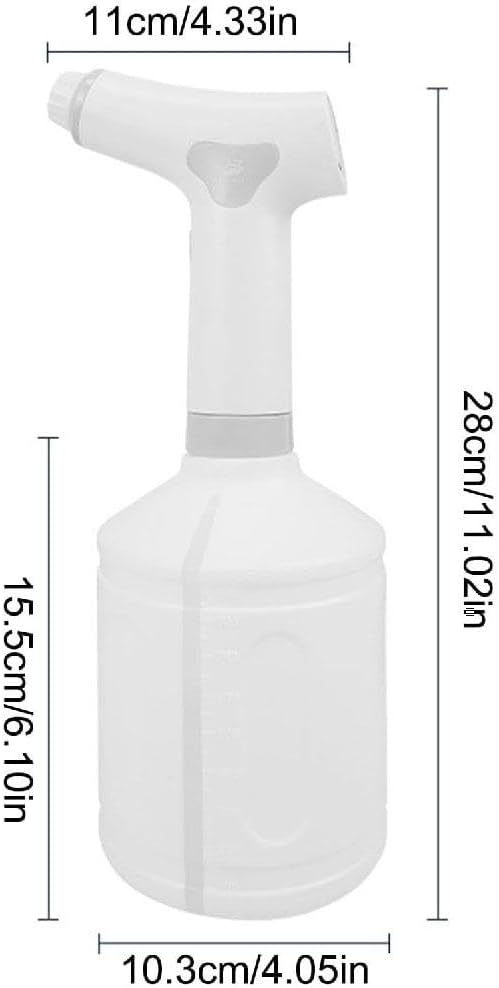 Electric Spray Bottle, 1L Rechargeable Battery Powered Electric Sprayer Watering Can Indoor Plants, Handheld Automatic Plant Sprayer for Garden, 2 Water Spraying Modes