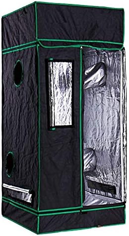 Thaisan7 Grow Tent Room Kit 4" for Exotic Fruits, Herbs, Vegetables, Plant or Out of Seasonal Fruits Home Garden Agricultural Work Improvement- 24" x 24" x 60"-400W HPS MH (with Out Ventilation)