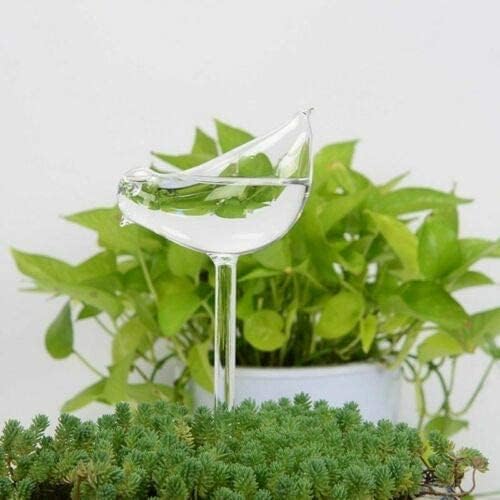 Yahpetes Automatic Watering Globe Plant Watering Globes Plastic Watering Bulbs Waterer Flower Water Drip Irrigationdevice Self Watering System (Bird+Star)