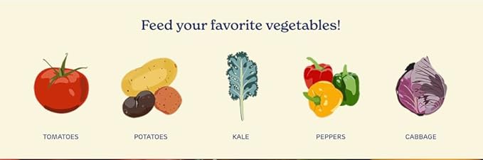 True Organic Tomato & Vegetable Food – Organic Fertilizer for Superior Harvests with 6% Calcium – 25lb Bag Covers 438 sq. ft.