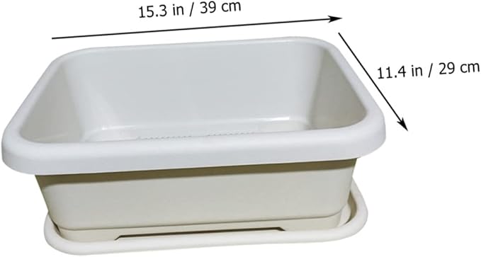 SUPVOX 1pc Vegetable Planter Container Plastic Growing Pot for Use Simple Design Drainage Mesh for Optimal Water Control for Garden and Patio Decor