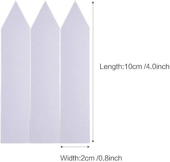 500 Pcs 4 Inch Plastic Plant Nursery Garden Labels Pot Marker Garden Stake Tags White,Box of 500
