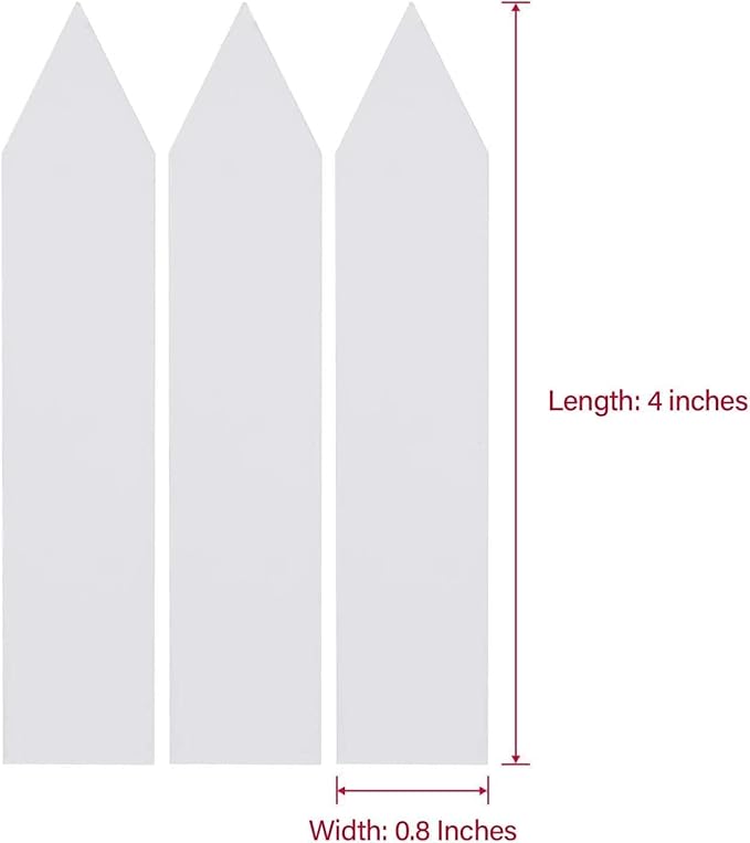 4 Inch Plastic Plant Labels for Seedlings, Flexible Waterproof Plant Tags, Vegetable Gardening Stake Tags for Potted Plants and Outdoor Garden, White, 10,000 Pcs