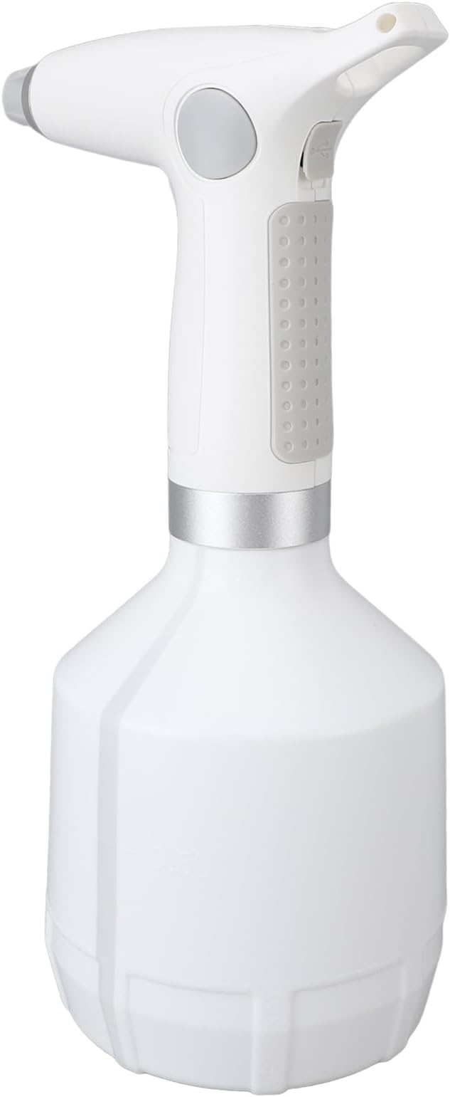 Acouto Electric Spray Bottle, USB Rechargeable Multifunctional with Nozzle Electric Plant Sprayer for Indoor Outdoor Garden