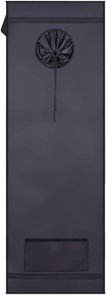 Plant Grow Tent, Black, 120x60x180cm, Indoor Growing, Eco-Friendly