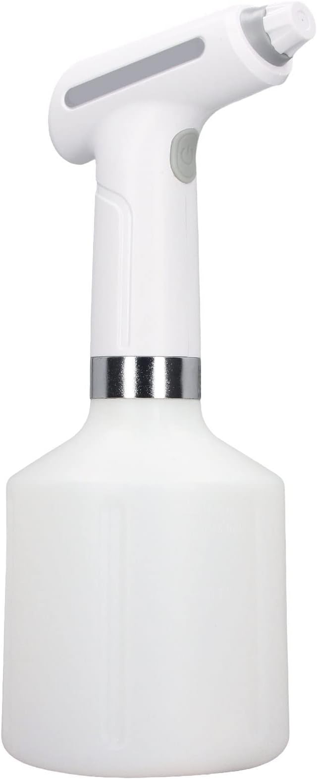 Electric Plant Spray Bottle, Electric Plant Waterproof Spray Bottle, Adjustable Volume Plant Sprayer(1L-Whhite)