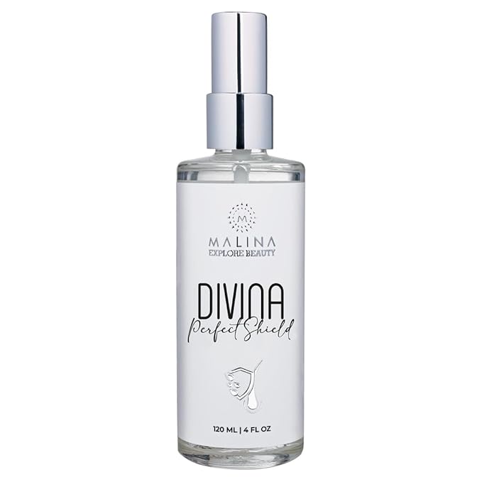 Malina Heat Protection Spray for Hair – Protective Frizz Control Styling Spray, Made in Brazil, Full XL Size 4 Fl Oz