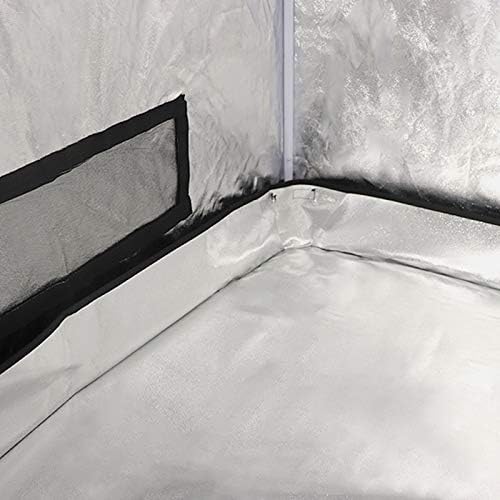 HNZXIB 120 * 120 * 200cm Indoor Plant Grow Tent w/Observation Window Mylar Non-Toxic