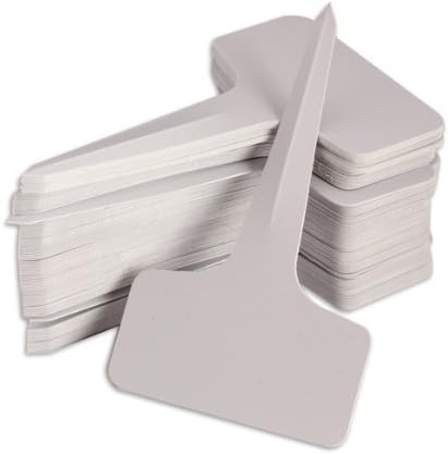 luzen 120 Pcs 6X10 CM Plastic Waterproof T-Type Reusable Plant Nursery Garden Labels Stake Tags Markers