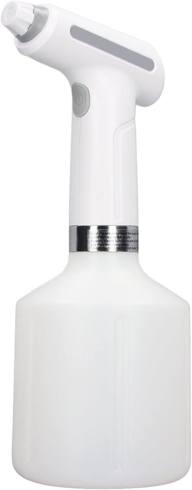 Electric Plant Spray Bottle, Electric Plant Waterproof Spray Bottle, Adjustable Volume Plant Sprayer(1L-Whhite)
