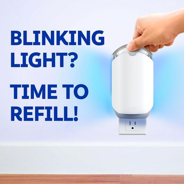 Zevo 2 Flying Insect Traps & 2 Refill Cartridges - Plug in Fly Trap & Indoor Bug Catcher for Gnats, House & Fruit Flies - Blue & UV Light Technology, Mess-Free Alternative to Bug Zapper
