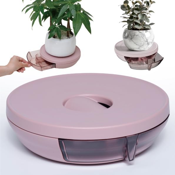 Smart Plants Saucer (Sakura)| Create a Healthy Root Environment | Easy Care for Indoor Plants Base Plant Care | 7.9inch | Water Capacity: 350m L |