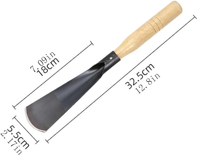 Heavy-Duty Manganese Steel Trowel Garden Tool - 2Pck Hand Trowel with Wooden Handle, Ideal for Planting, Digging, Transplanting, Lightweight Garden Shovel Hand for Indoor/Outdoor Use