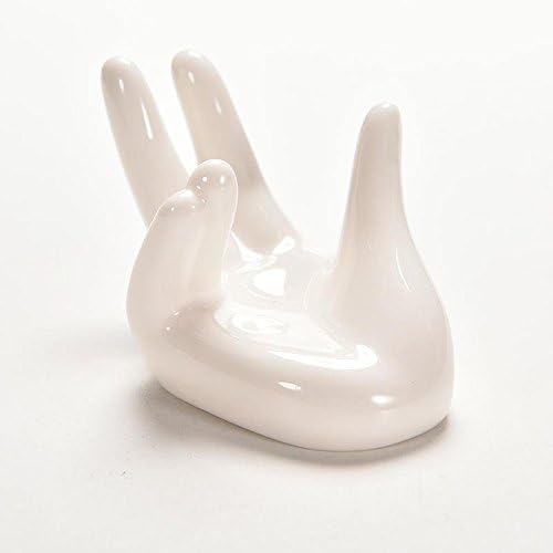 3 Pack Air Plants Holders Ceramic Mini Hand Shape Stand Tillandsia Holder Small Container Pot Hand Shape Small Container Airplant Display Container Pot Plant Decorative Home Decor