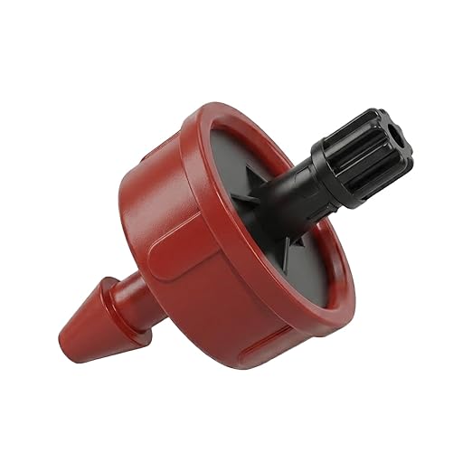 1 GPH Pressure Compensating Drippers for Garden System: Self-Cleaning Constant Flow Drippers for 1/4 Inch Drip Irrigation Tubing - Drip Irrigation Emitters for Drip Irrigation System Users (60pcs)