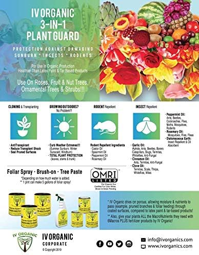 IV Organic 3-in-1 Plant Guard, 1 Pint (Green)
