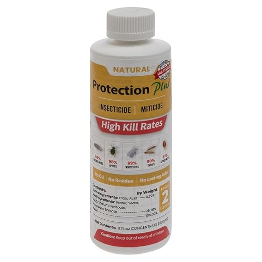 Environmental Plant Management Protection Plus Concentrate | Oil-Free Contact Insecticide for Plants | Kills Aphids, Whiteflies, Spider Mites & Other Soft-Bodied Pests | Natural | Indoor & Outdoor Use