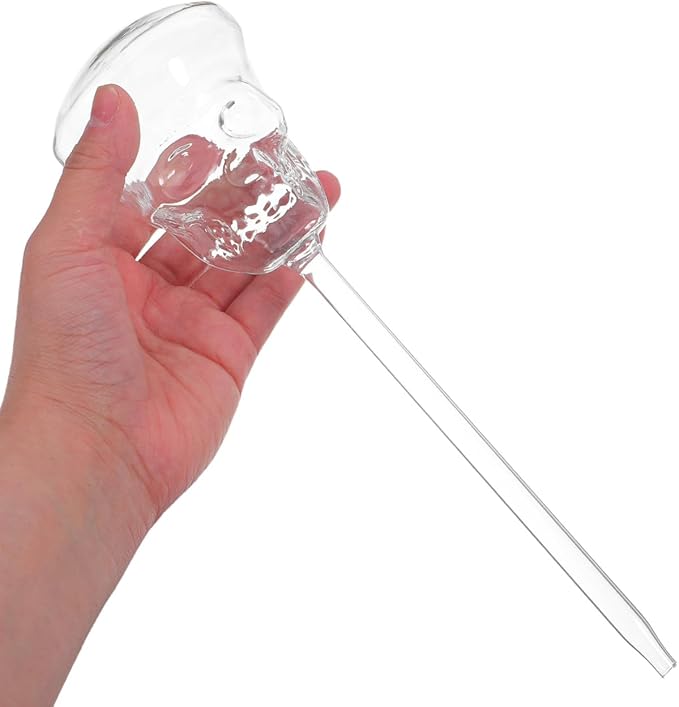 Milisten Skull Self Watering Device 9.64X2.75In Automatic Plant Waterer for Patio Lawn Garden Indoor Outdoor Succulent Pots