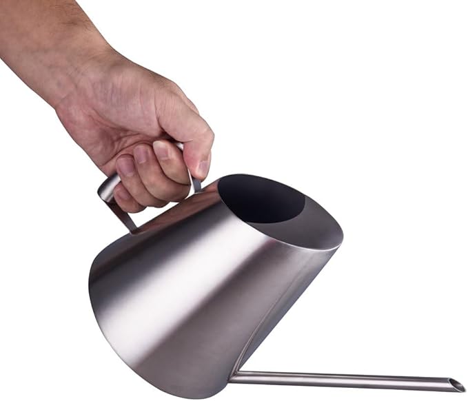 IMEEA Indoor Watering Can Stainless Steel Watering Can for Indoor Plants with Long Spout, 50oz/1.5L