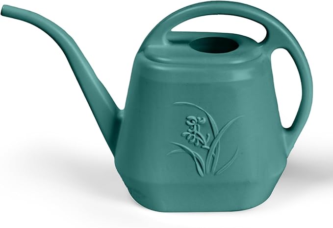 Grip Plastic Watering Can - for Indoor and Outdoor Plant - 1/2 Gallon -Green