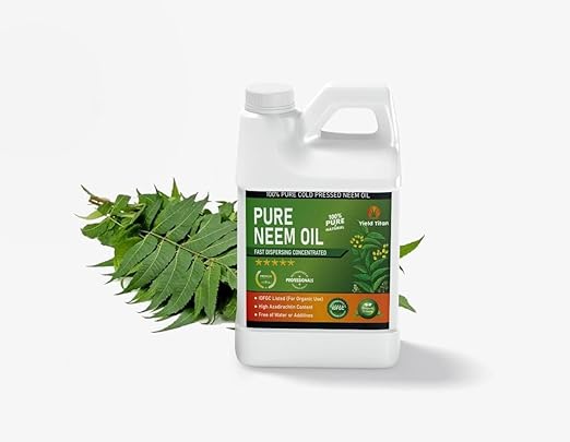 100% Pure Cold-Pressed Neem Oil – Multi-Purpose Natural Neem Oil Extract (8OZ)