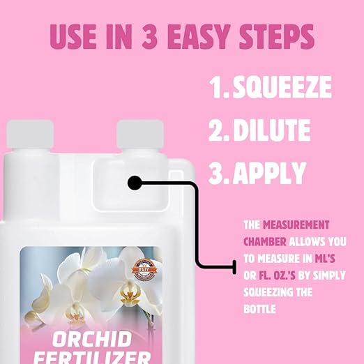 Orchid Fertilizer - Indoor Plant Fertilizer for Orchids Indoors & Outdoors, Indoor Plant Food with Micronutrients for Vibrant Blooms and Strong Root